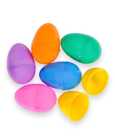 Huevo de Plastico Colores Surtidos 12 pz 6 paq JIHSPC12