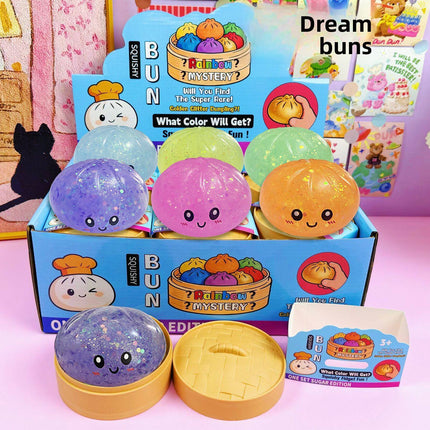 12 Squishy DUMPLING 8.5 cm Juguete Infantil con Luz, Pelotas Suaves Antiestrés para Niños, Colores Surtidos, Regalo Divertido (Copia)