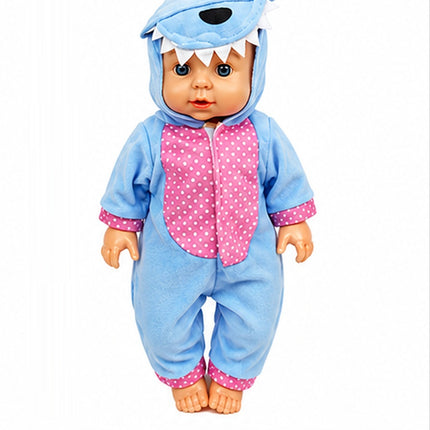 Muñeca Bebé con Sonido, Vestuario de Animalitos, 39 x 20 cm, Juguete para Niñas y Niños, Muñeca Interactiva