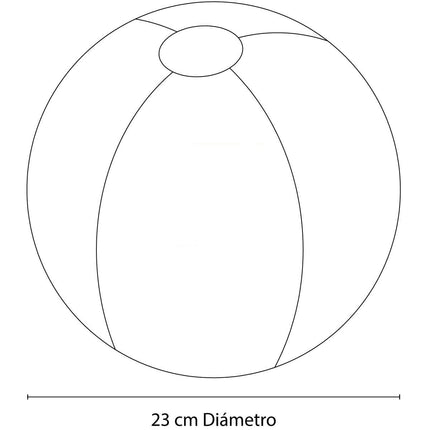 Pelota Inflable  – Diversión en la Playa, Piscina y Parque 27  cm colores Variables  INF 015