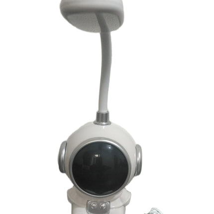 Lámpara LED Astronauta USB con Cuello Flexible 360° | Luz de Escritorio Decorativa para Lectura, Estudio y Habitación Infantil | Diseño Moderno y Compacto