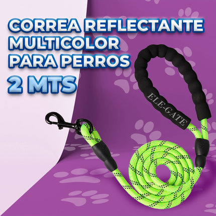 Correa de Perro Reflectante Resistente de 2 Metros con Asas Dobles Storyland MAS.04.7