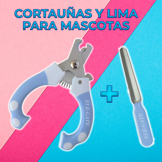 Cortauñas Profesional para Mascotas con Asas Antideslizantes y Lima de Uñas Storyland MAS.08.12CM