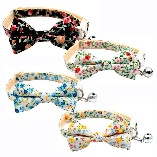 Collar Ajustable para Perro y Gato con Cascabel y Pajarita Storyland MAS.09.14