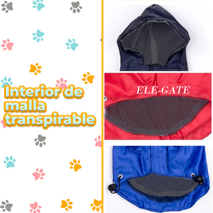Chaqueta Impermeable Para Perro Con Cierre y Tiras Ajustables Storykand MAS.28