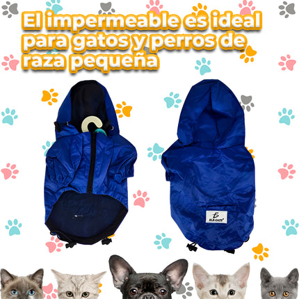 Chaqueta Impermeable Para Perro Con Cierre y Tiras Ajustables Storykand MAS.28