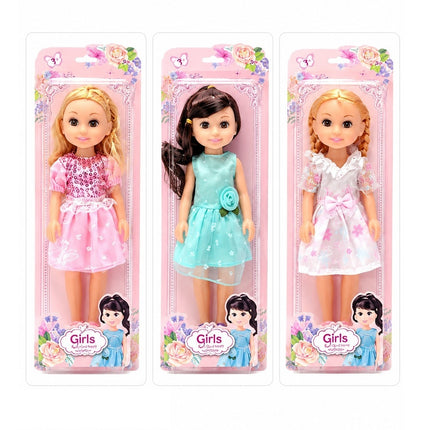 Muñeca Fashion para Niñas con Vestido Elegante, 40 x 14 cm,  Juguete Infantil