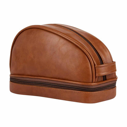 Neceser con asa. Compartimento principal e inferior con cierre 23 x 14.5 x 10 cm
