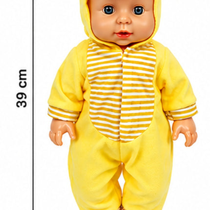 Muñeca Bebé con Sonido, Vestuario de Animalitos, 39 x 20 cm, Juguete para Niñas y Niños, Muñeca Interactiva