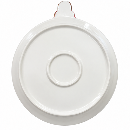 PLATO ESFERA DECORATIVO NAVIDEÑO 26 cm