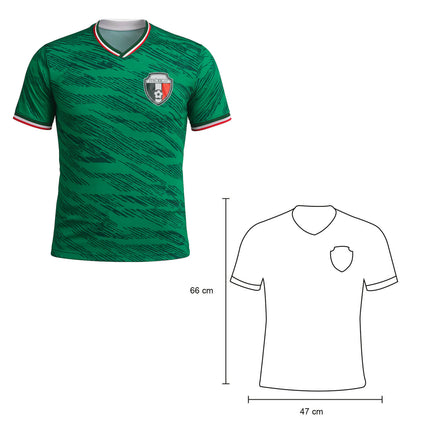 Playera Tricolor Poliéster México – Ideal para Aficionados y Eventos Deportivos