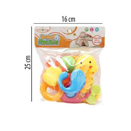 Set de Sonajas  6 Piezas – Juguetes Sensoriales Infantiles, Estimulación Temprana, Colores Atractivos