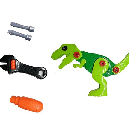 Dinosaurio Armable con Herramientas y Accesorios | Juguete Educativo para Niños | Figura Desarmable de Construcción 28.5 x 21.5 cm