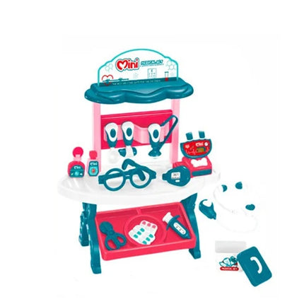 Set de Doctor para Niños con Mesa de Consultorio, Mini Medical Set, Juego de Roles Educativo para Niños