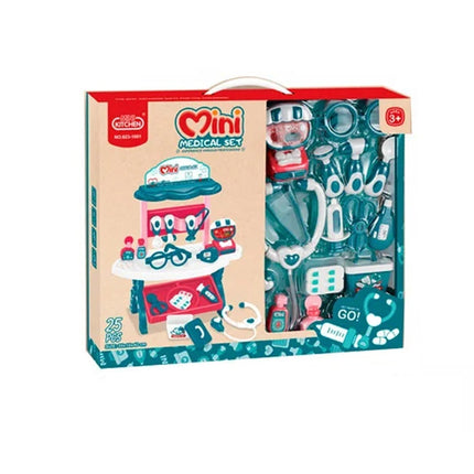 Set de Doctor para Niños con Mesa de Consultorio, Mini Medical Set, Juego de Roles Educativo para Niños