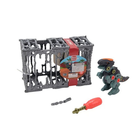 Kit de Dinosaurio Armable para Niños | Incluye Jaula, Destornillador y Accesorios | 3+ Años