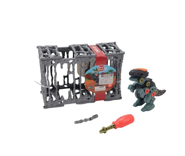 Kit de Dinosaurio Armable para Niños | Incluye Jaula, Destornillador y Accesorios | 3+ Años