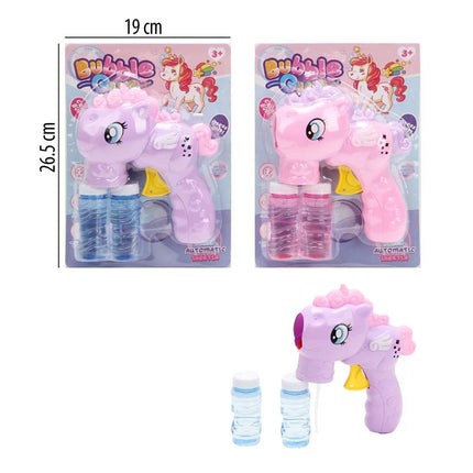 Pistola de Burbujas Unicornio 26.5 x 19 cm Multicolor – Pompas de jabón para Fiestas y Exterior SH22101597 _ STORYLAND