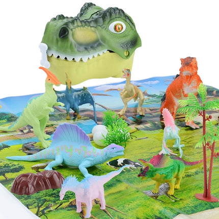 Maletin Cabeza de dinosaurio con accesorios