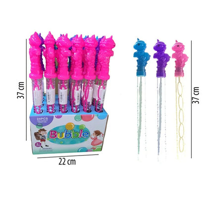 Burbujas Unicornio Multicolor caja con 24 Piezas 37 x 22 x 37 cm – pompas de jabón Infantil para Fiestas, Piñatas y Diversión al Aire Libre