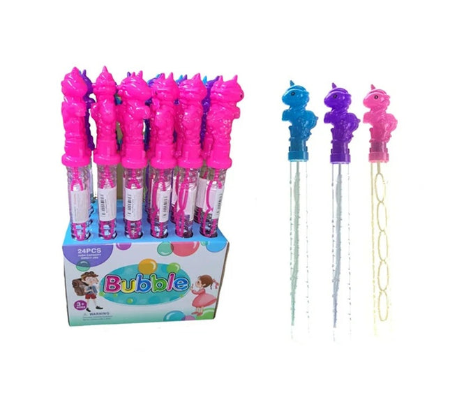 Burbujas Unicornio Multicolor caja con 24 Piezas 37 x 22 x 37 cm – pompas de jabón Infantil para Fiestas, Piñatas y Diversión al Aire Libre