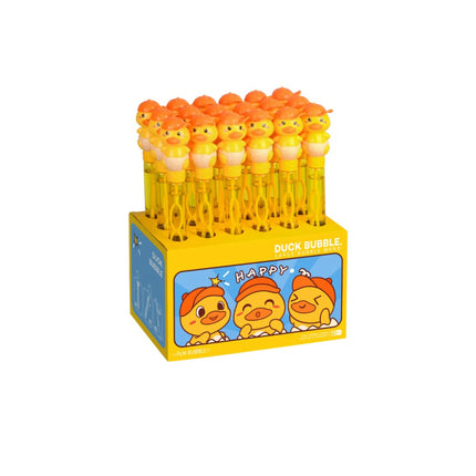 Burbujas Patito 37 cm Caja con 18 piezas– pompas de jabón Infantil  para Fiestas, Piñatas, Eventos y Juegos al Aire Libre