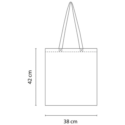 Bolsa sin fuelle con asas 8 x 42 cm