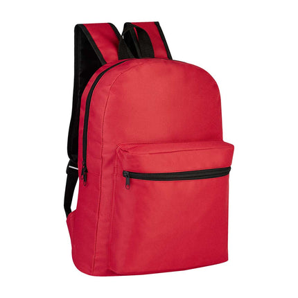 Mochila de Poliéster con Compartimento para Laptop de 15", Bolsa Frontal con Cierre, Tirantes Ajustables y Asa Superior, Ideal para Escuela, Oficina y Viajes  Descripción: