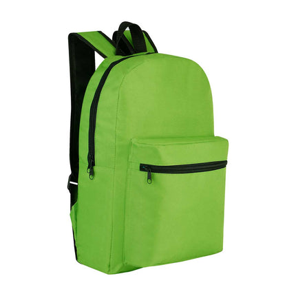 Mochila de Poliéster con Compartimento para Laptop de 15", Bolsa Frontal con Cierre, Tirantes Ajustables y Asa Superior, Ideal para Escuela, Oficina y Viajes  Descripción: