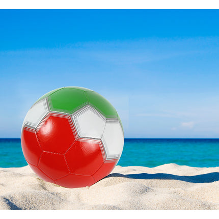 Balón de Fútbol Soccer  Tricolor No. 5 – PVC 2 mm, Cosido a Máquina con Bomba de Inflado