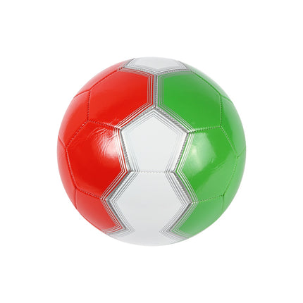 Balón de Fútbol Soccer  Tricolor No. 5 – PVC 2 mm, Cosido a Máquina con Bomba de Inflado
