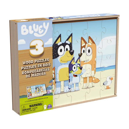 Rompecabezas Madera Bluey 3 Pack