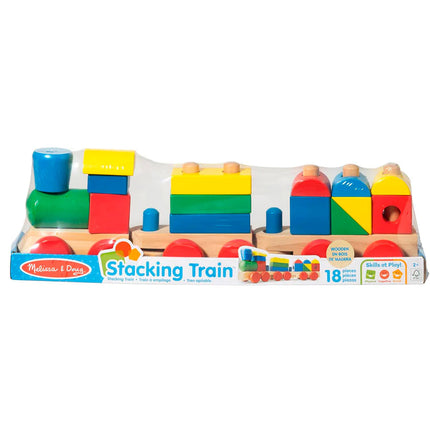 Tren Apilable con Bloques de Construcción