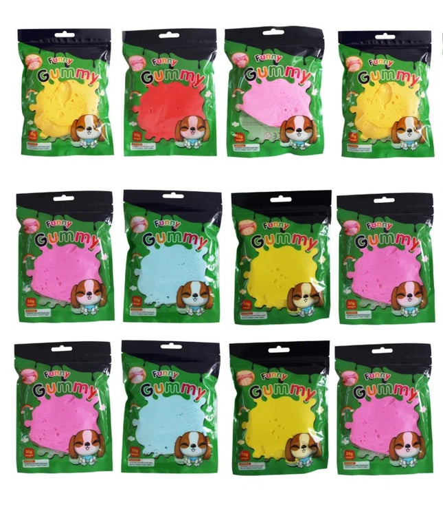 12 Fomys Moldeables Colores Surtidos 50 g Para Fiestas Infantiles, Bolsitas De Regalo, Cumpleaños, Bolos, Manualidades Y Actividades Creativas