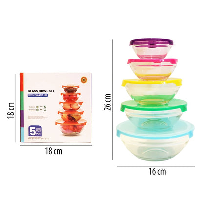 Contenedores de cristal 5 piezas Multicolor SWA2829 - STORYLAND