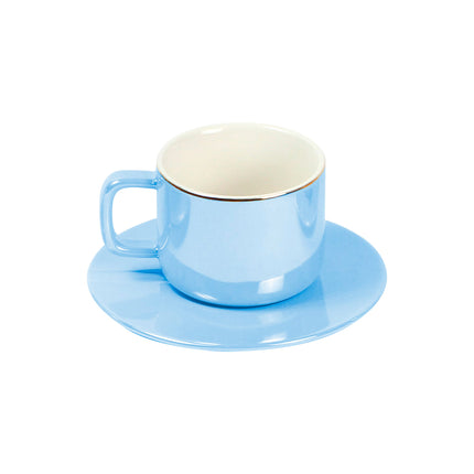 Juego De 4 Tazas De Ceramica Con Plato TE-235 - Storyland