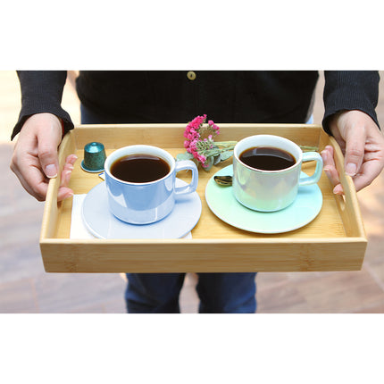Juego De 4 Tazas De Ceramica Con Plato TE-235 - Storyland