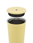 Vaso de  Acero inoxidable con tapa y popote metalico TMPS 149