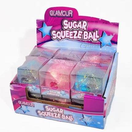 12  Squishy Antiestrés Diamante con Glitter Antiestrés colores surtidos