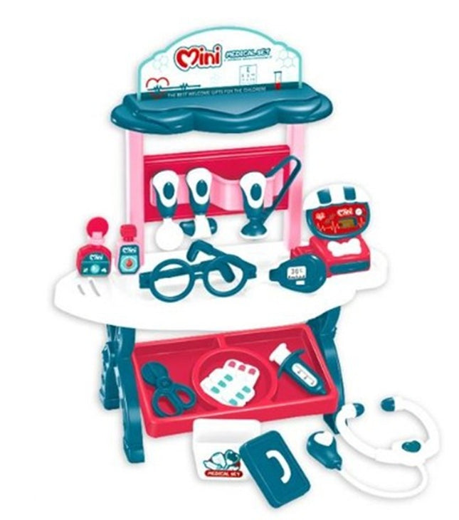 Set de Doctor para Niños con Mesa de Consultorio, Mini Medical Set, Juego de Roles Educativo para Niños
