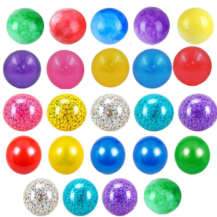 192 Pelotas de Plástico lisa NO. 8 | Balón Ligero para Juegos, Escuela, Playa y Exterior | Colores Surtidos