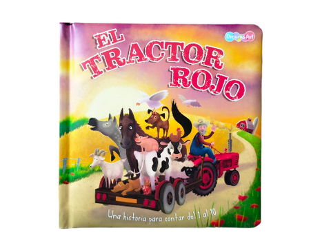 Libro cuentos 18 x 18 cm El tractor Rojo  Storyland BBTPT1437