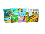 Set de  libros de colección Animales pasta dura 4 modelos Diferentes Storyland