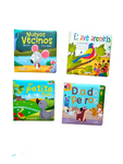 Set de  libros de colección Animales pasta dura 4 modelos Diferentes Storyland