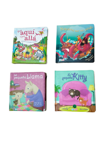 Set de  libros de colección de cuentos pasta dura 4 modelos Diferentes Storyland