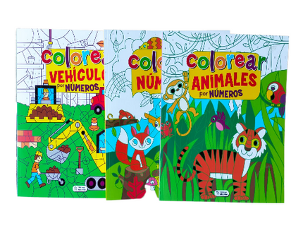 Set de  libros de colección  por Numeros 3 modelos Diferentes de 60 pag. Storyland