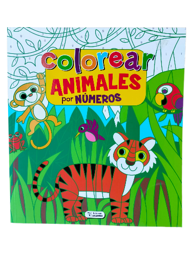 Libro para colorear Animales por Numeros 60 pag. Storyland