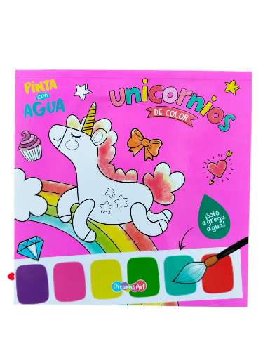 Lbro pinta con Agua Unicornios de Color Storyland BC-DARMIX3