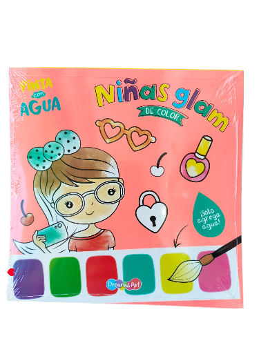 LIbro pinta con Agua Niñas Glam de Color Storyland BC-DARMIX3