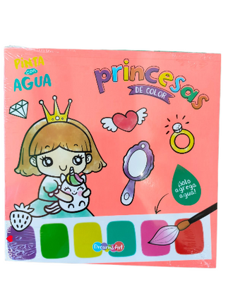 Lbro pinta con Agua Princesas de Color Storyland BC-DARMIX3
